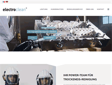 Tablet Screenshot of electroclean.ch